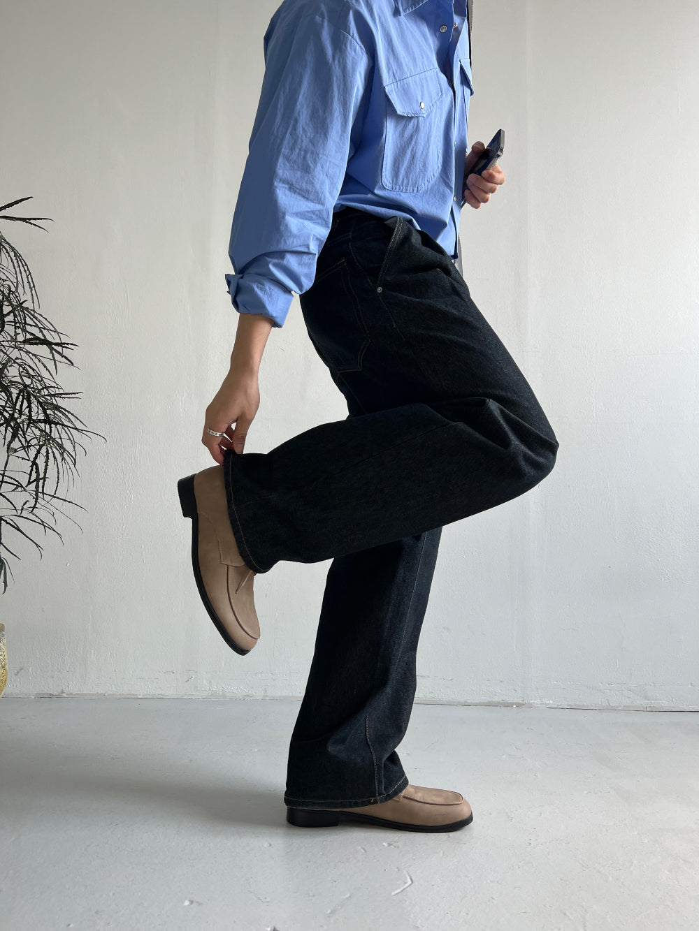 韓系極簡風皮鞋｜2色入