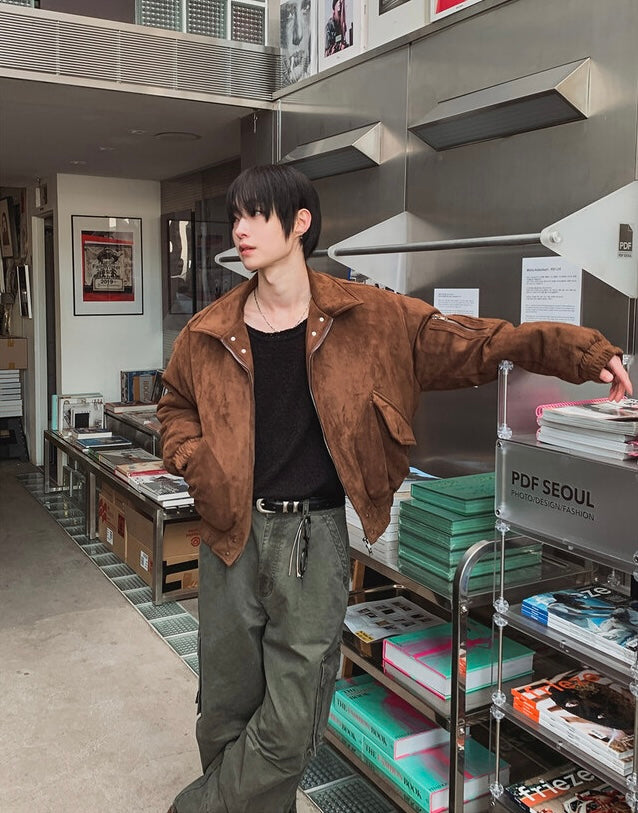 小眾高質款！鉚釘麂皮短款外套｜4色入