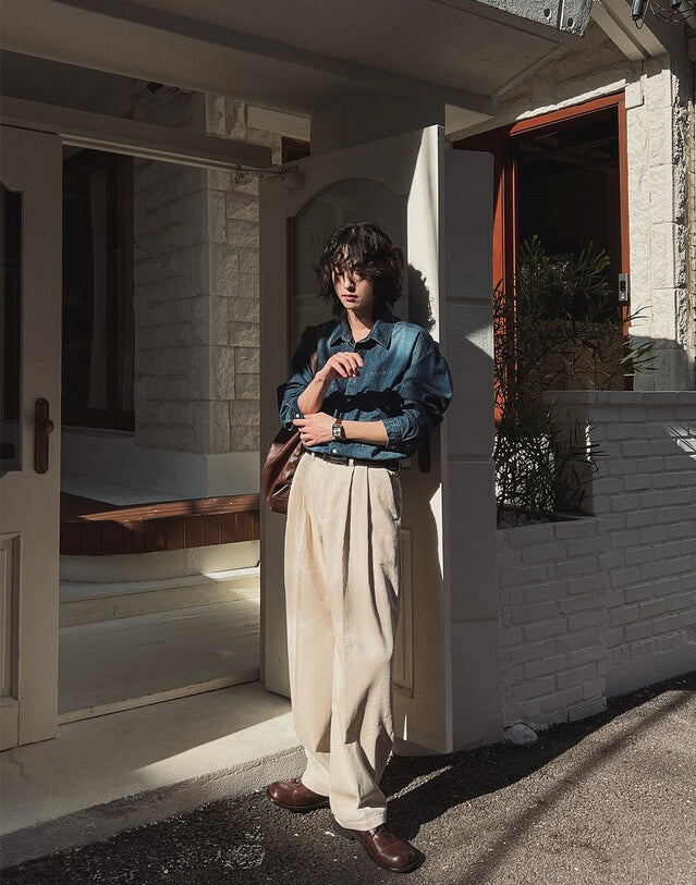 [大熱款🔥]燈芯絨直紋長褲｜5色入