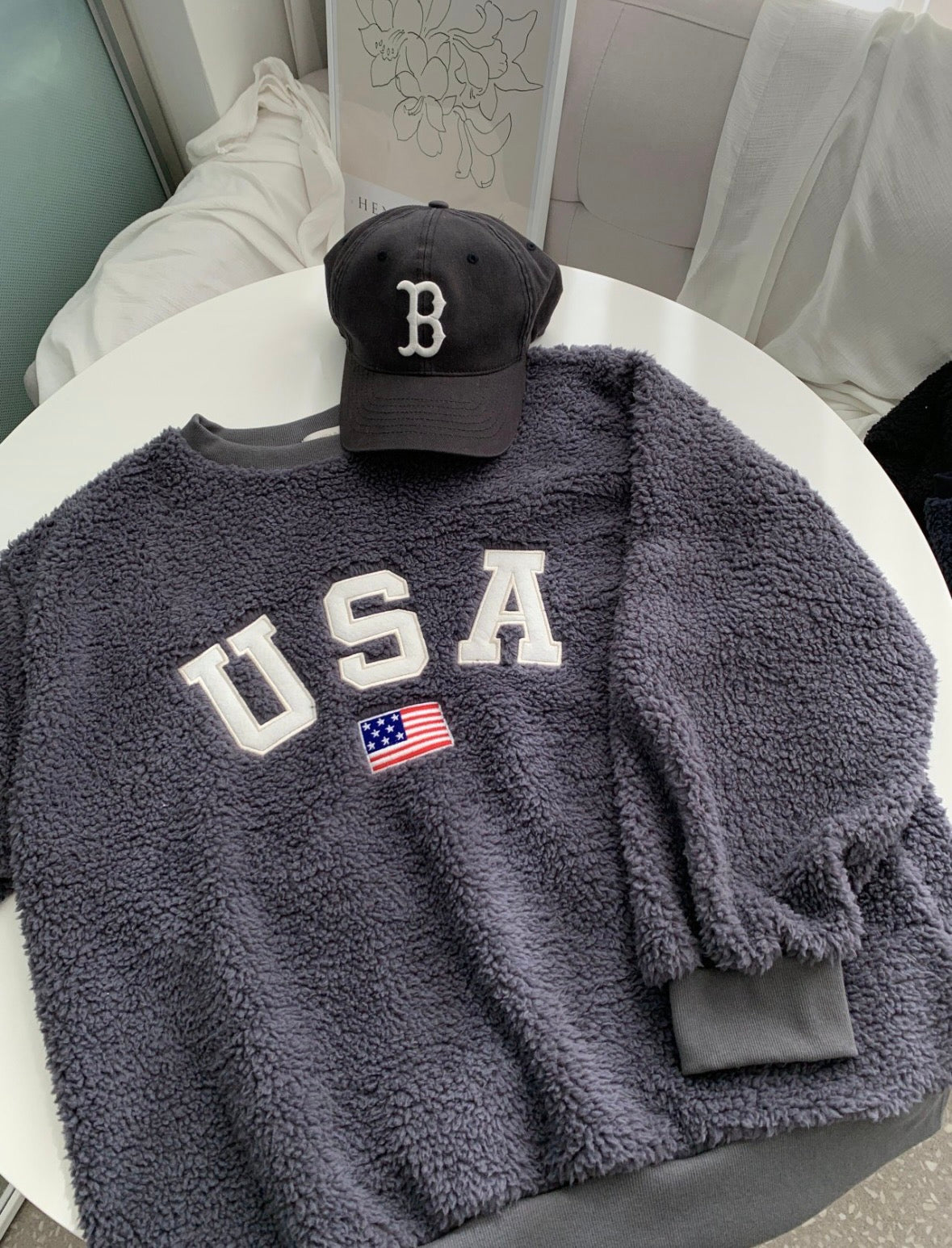 [🇰🇷連線]USA 柔軟毛毛衛衣