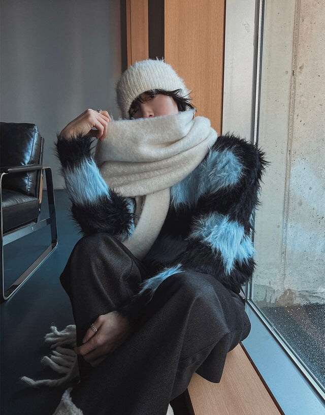 質量超好！簡約橫間馬海毛針織冷衫｜2色入