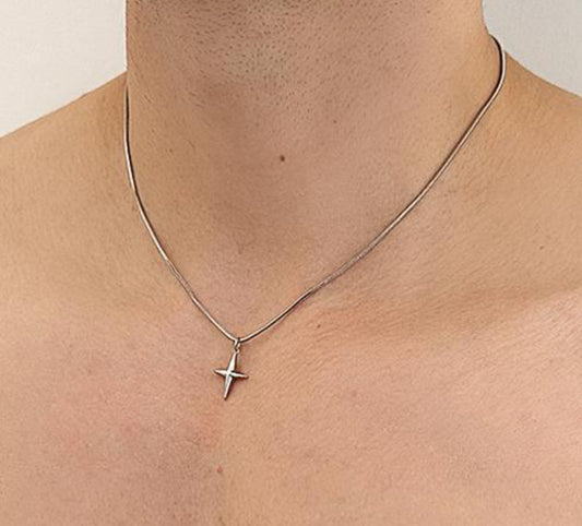 Little cross chain necklace