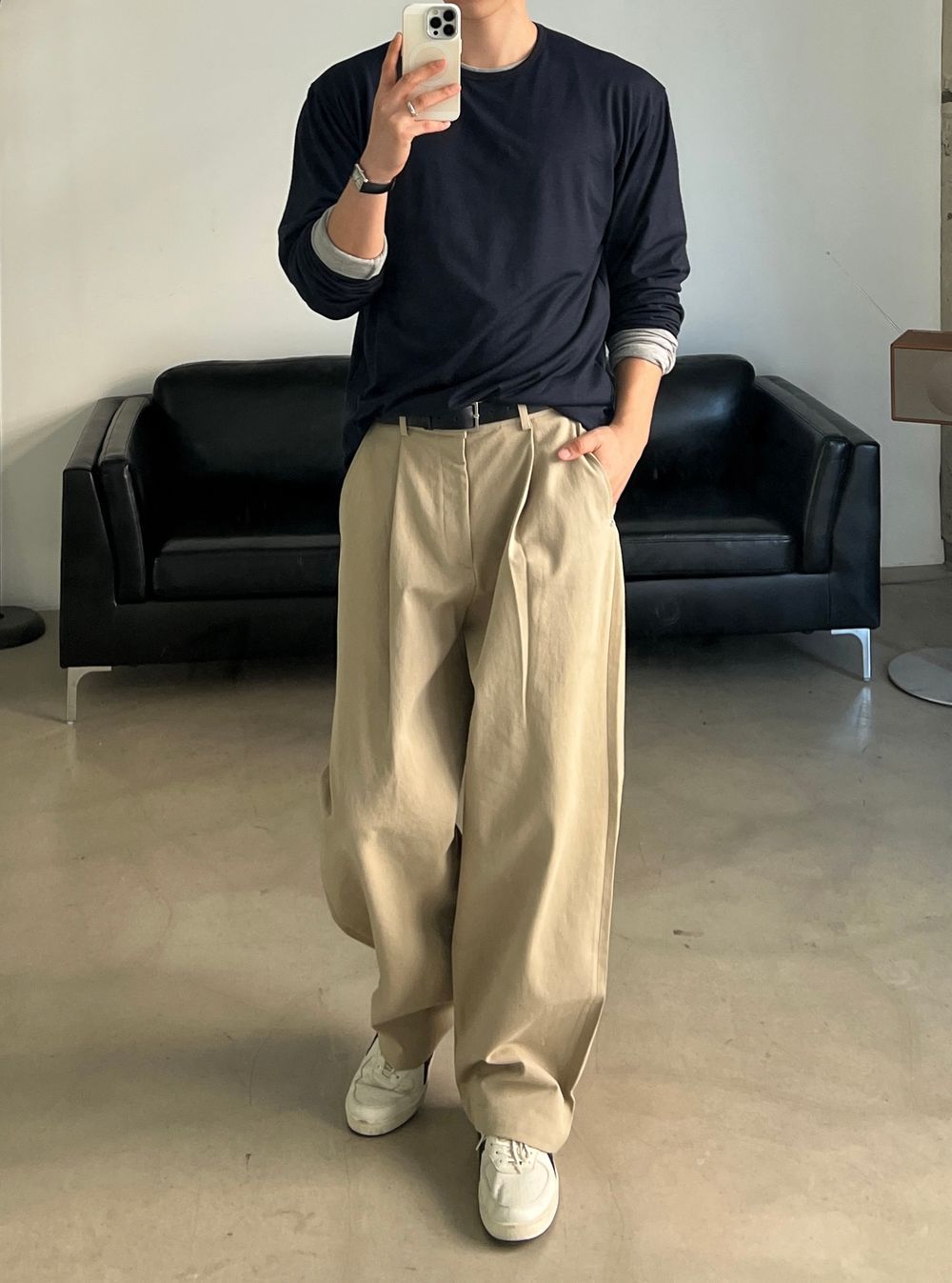 （1＋1）超親膚！韓製柔軟圓領長袖T恤｜9色入