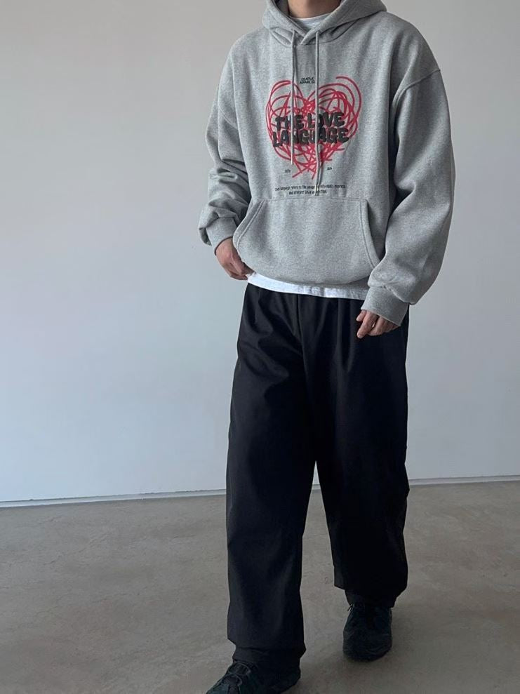 LOVE language 心心塗鴉連帽衛衣