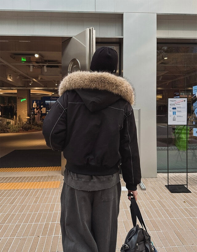 2026大熱款！Raccoon毛毛邊明線外套｜2色入