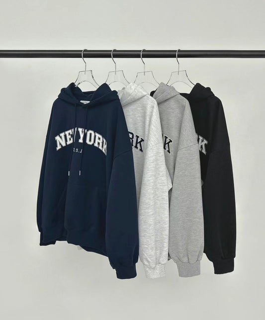 [🇰🇷連線]New York刺繡連帽衛衣
