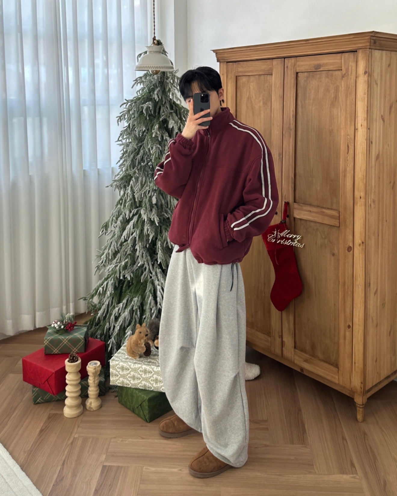 Premium👑基礎款彎刀闊腳棉褲｜4色入