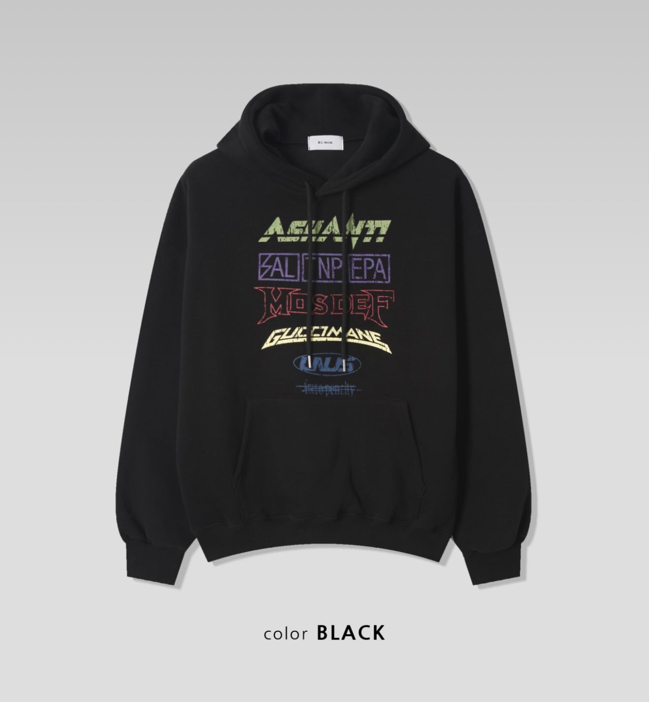 Multi logo 印花連帽衛衣