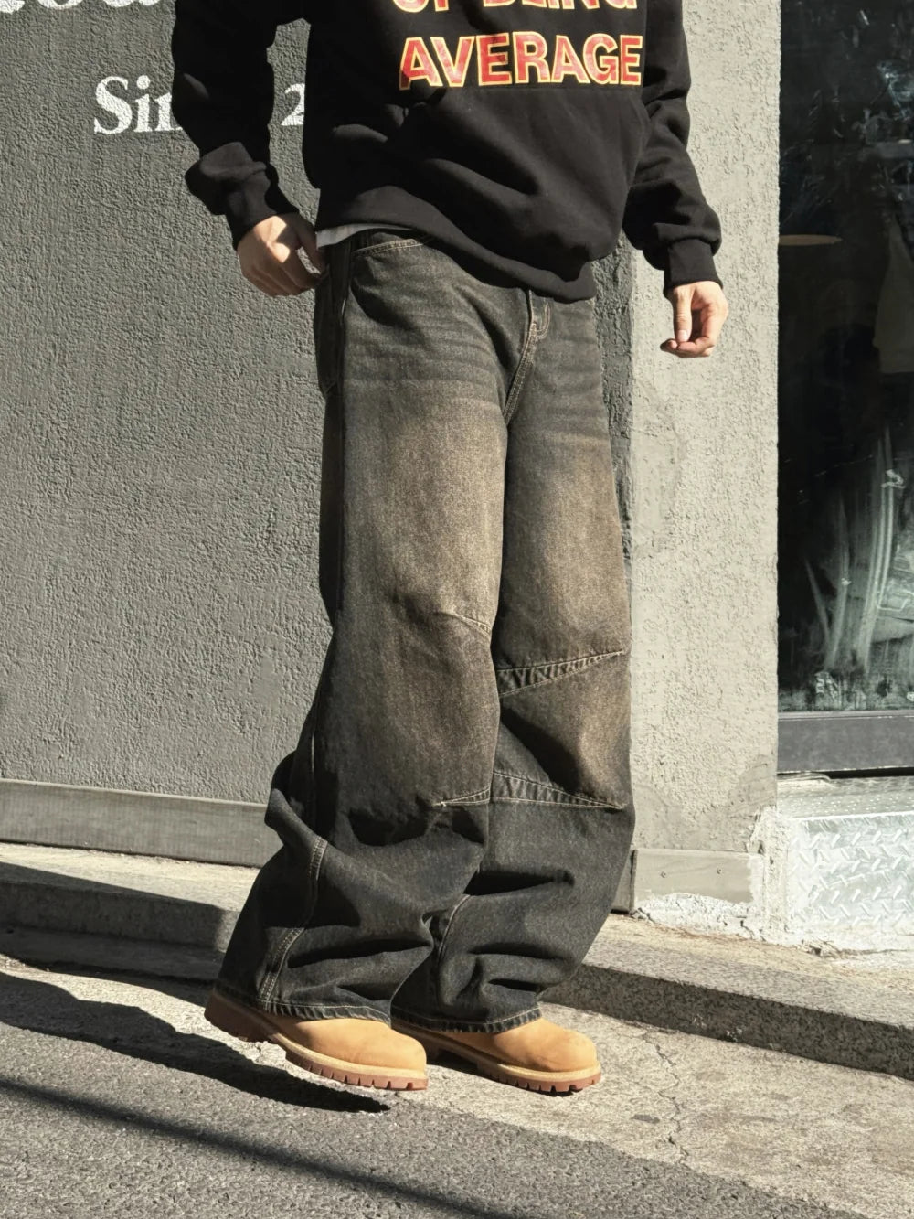 美式街頭感☄️水洗牛仔微闊形牛仔褲｜7色入