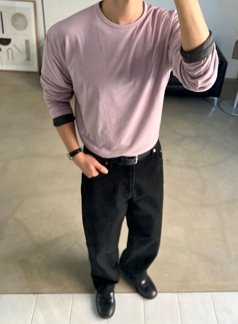 （1＋1）超親膚！韓製柔軟圓領長袖T恤｜9色入