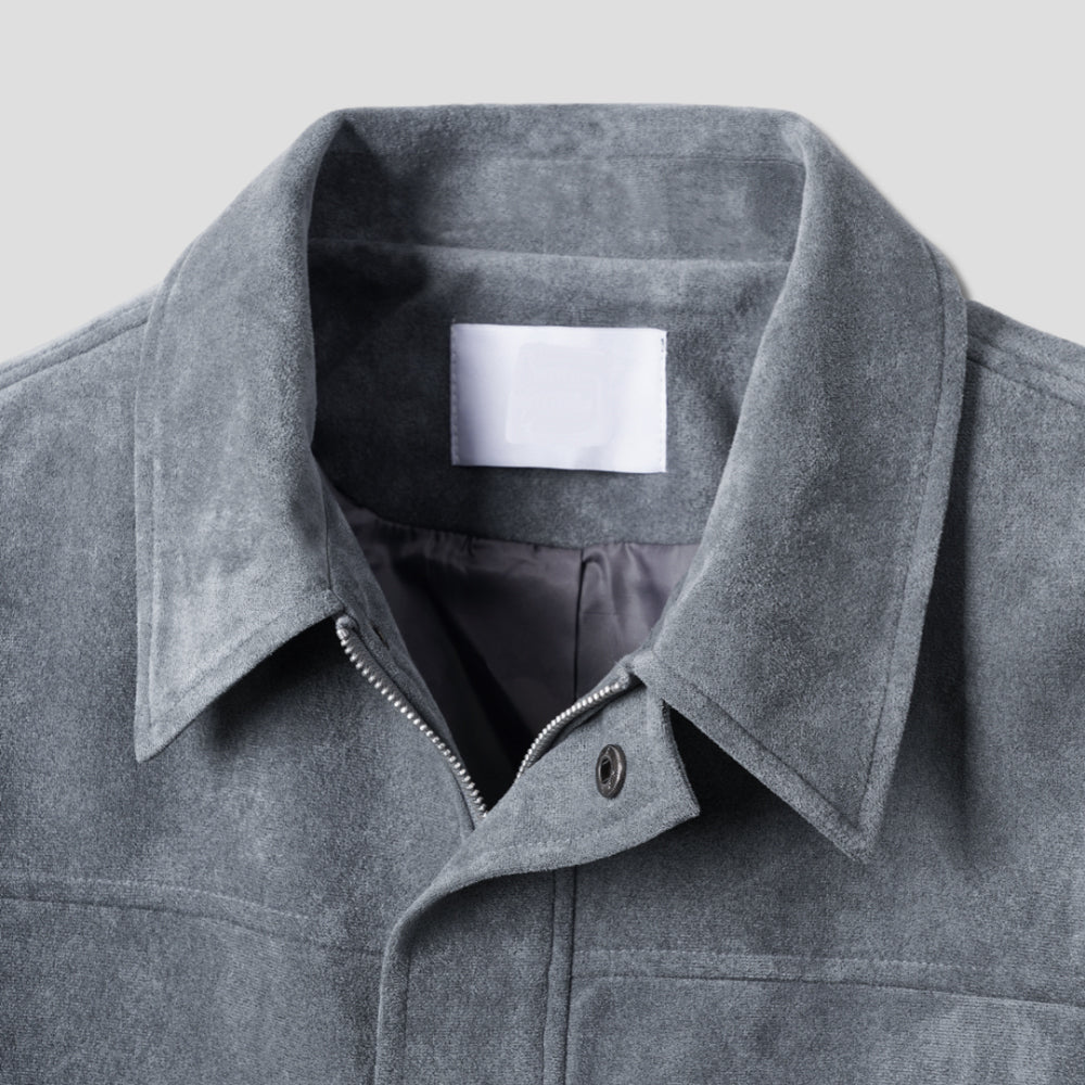 PREMIUM👑簡約款哈靈頓麂皮外套｜3色入