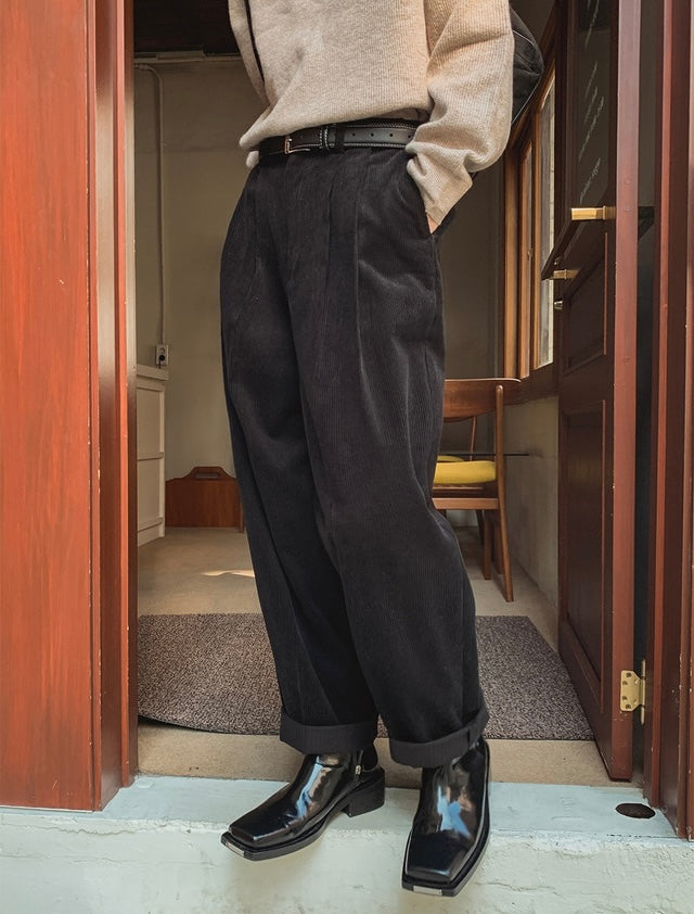 [大熱款🔥]燈芯絨直紋長褲｜5色入