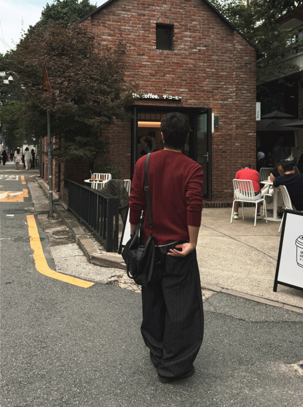 紳士風單品！假兩件細坑紋亨利領Tee｜4色入