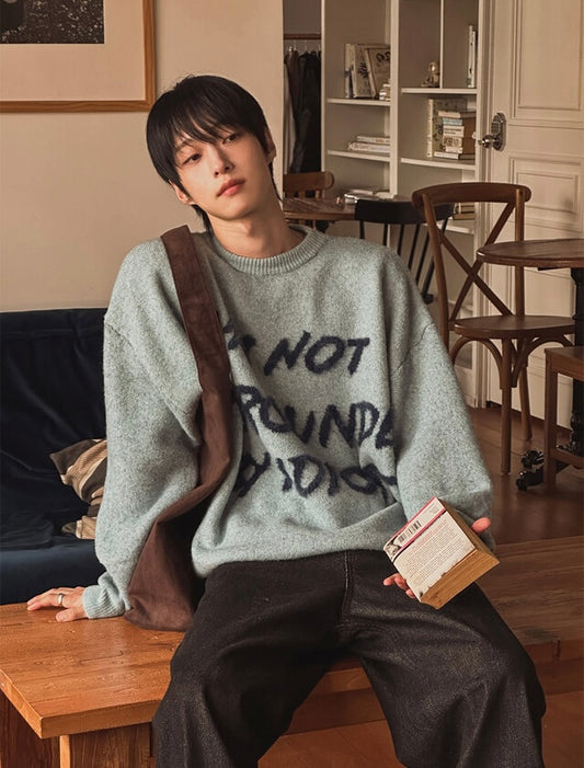 I'm not surrounded by idiot寬鬆針織衫｜4色入