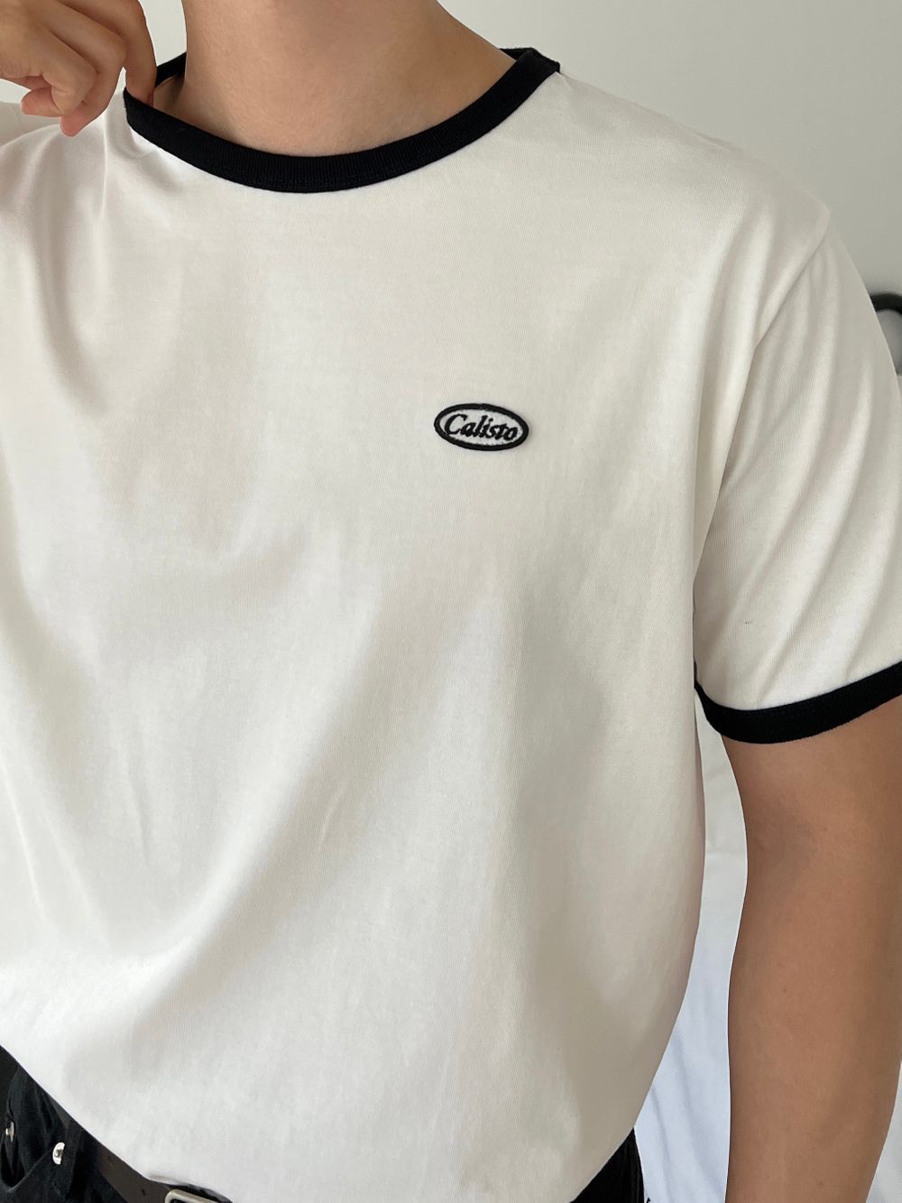 Caliso復古純棉撞色短袖｜3色入