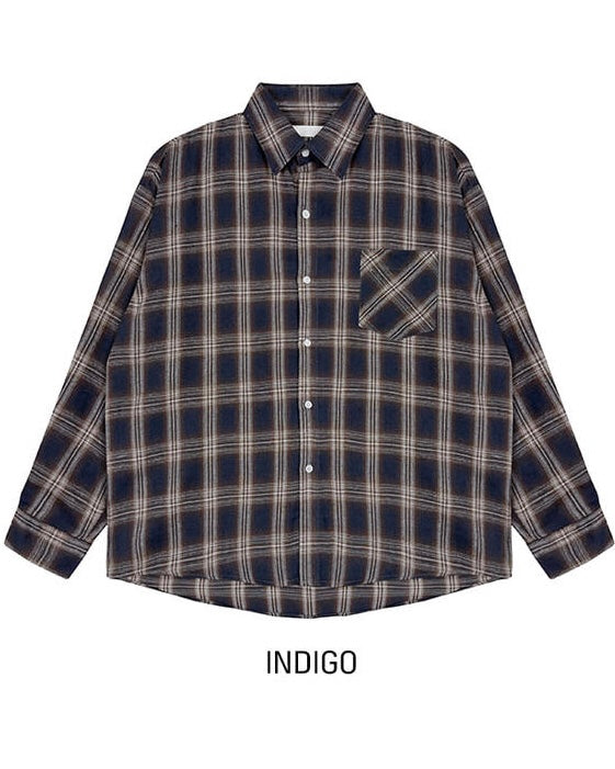 秋冬休閒格紋恤衫｜10色入