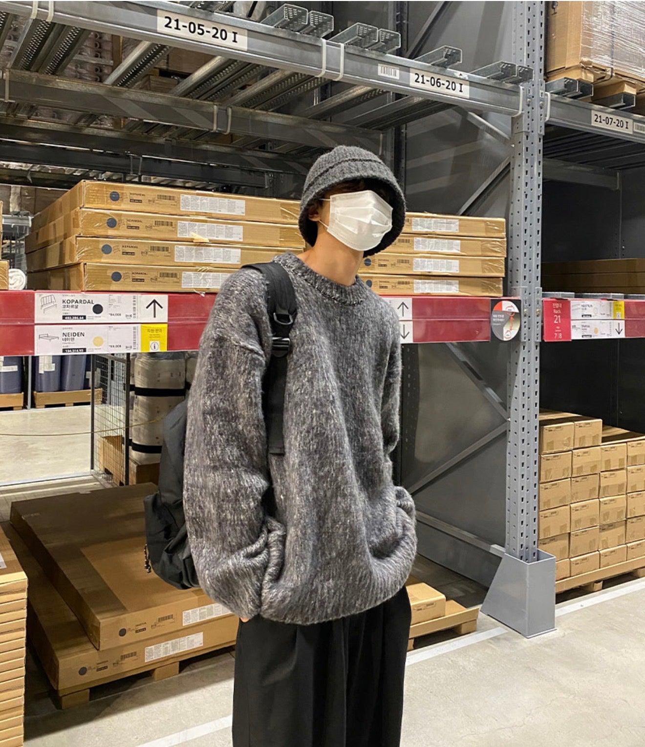 超多顏色選擇🎨馬海毛混色寬鬆針織衫｜10色入