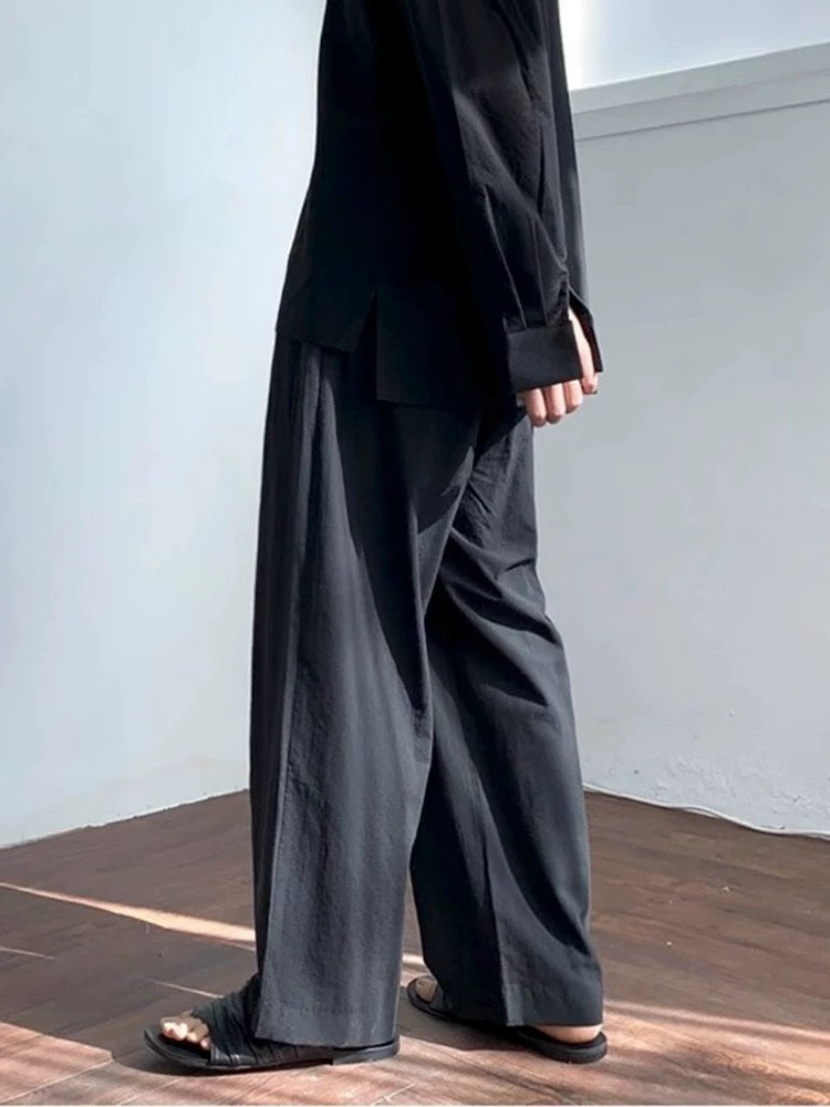 夏日必備🔥亞麻寬鬆直筒休閒褲｜2色入