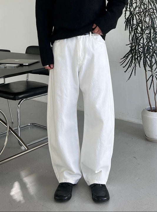 韓國大熱🔥人字紋弧形休閒褲｜3色入