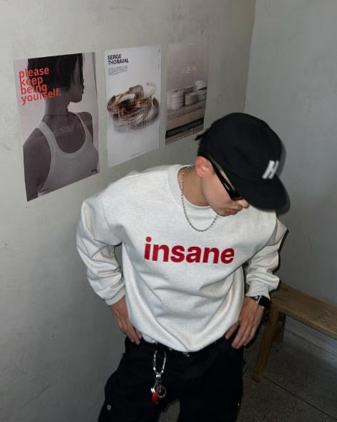 [🇰🇷連線]Insane 印花圓領衛衣