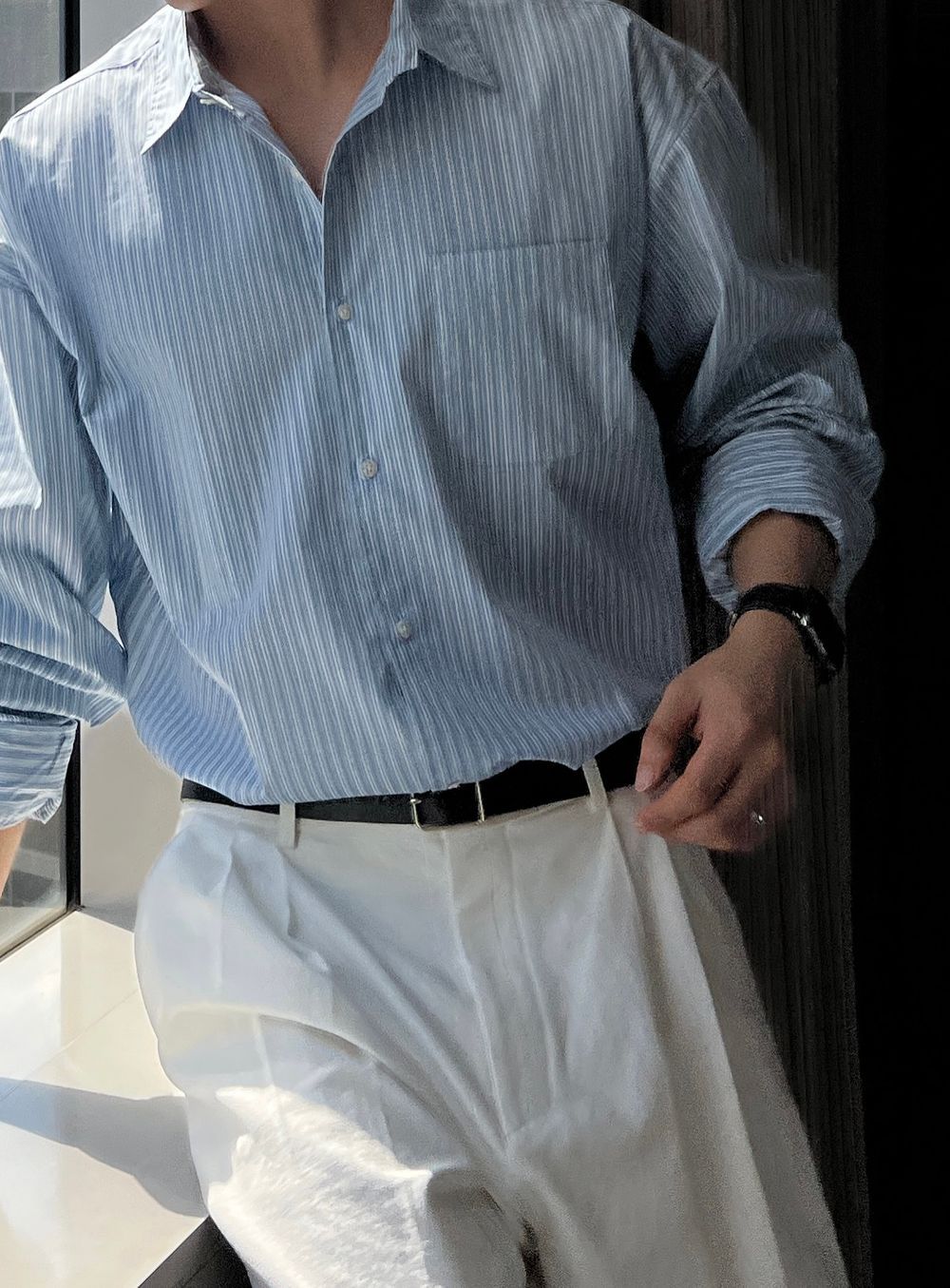 早春必入🍃知性條紋寬鬆恤衫｜2色入