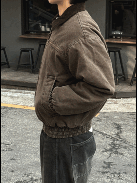 PREMIUM👑韓製重工短版拼接工裝外套｜2色入