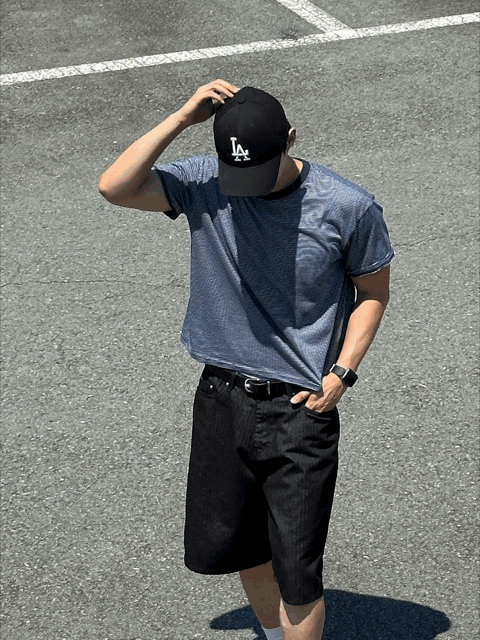 美式復古橫間短款純棉短袖｜3色入