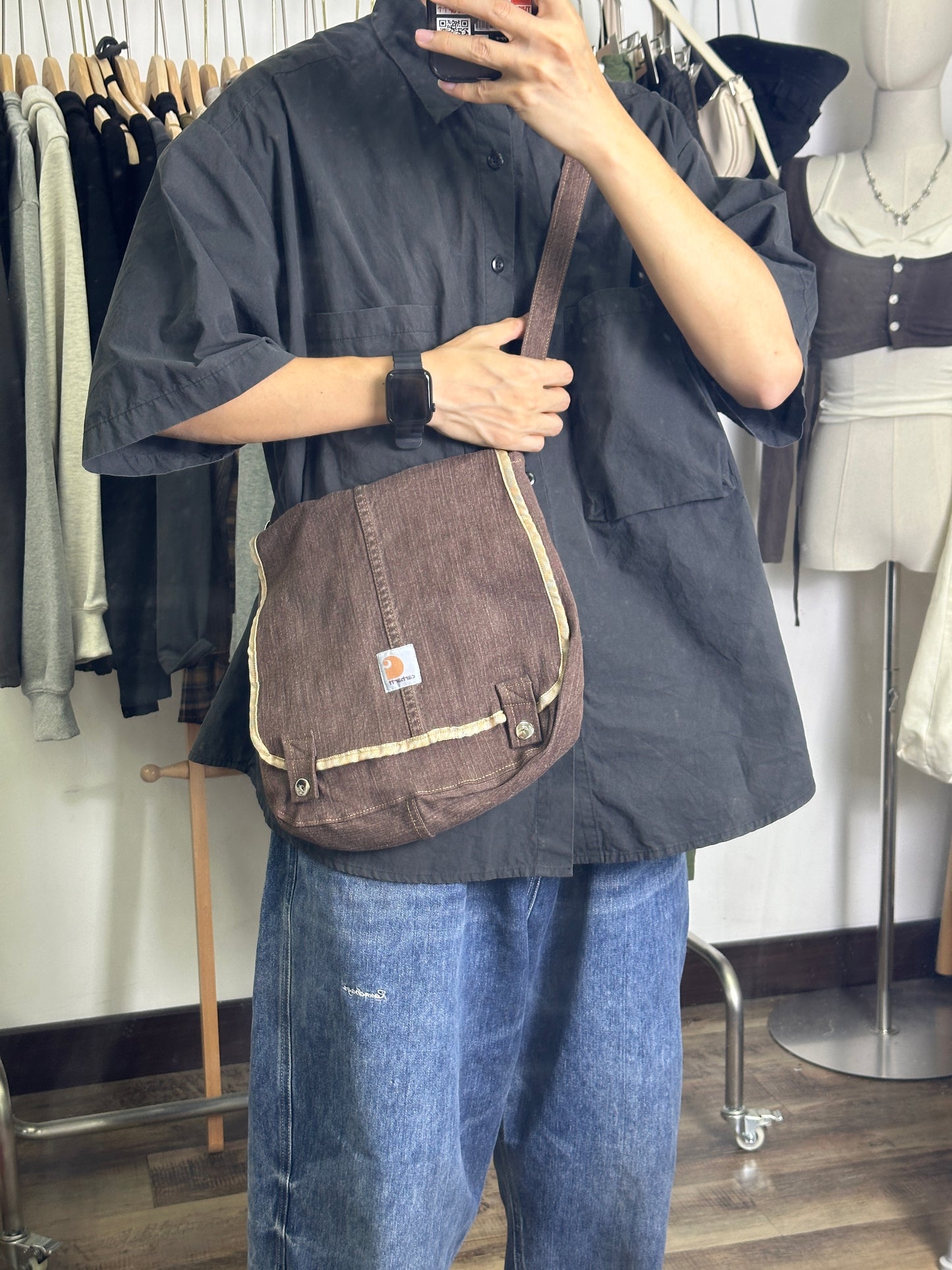 Remade Carhartt Postman Bag Brown(Last one!)