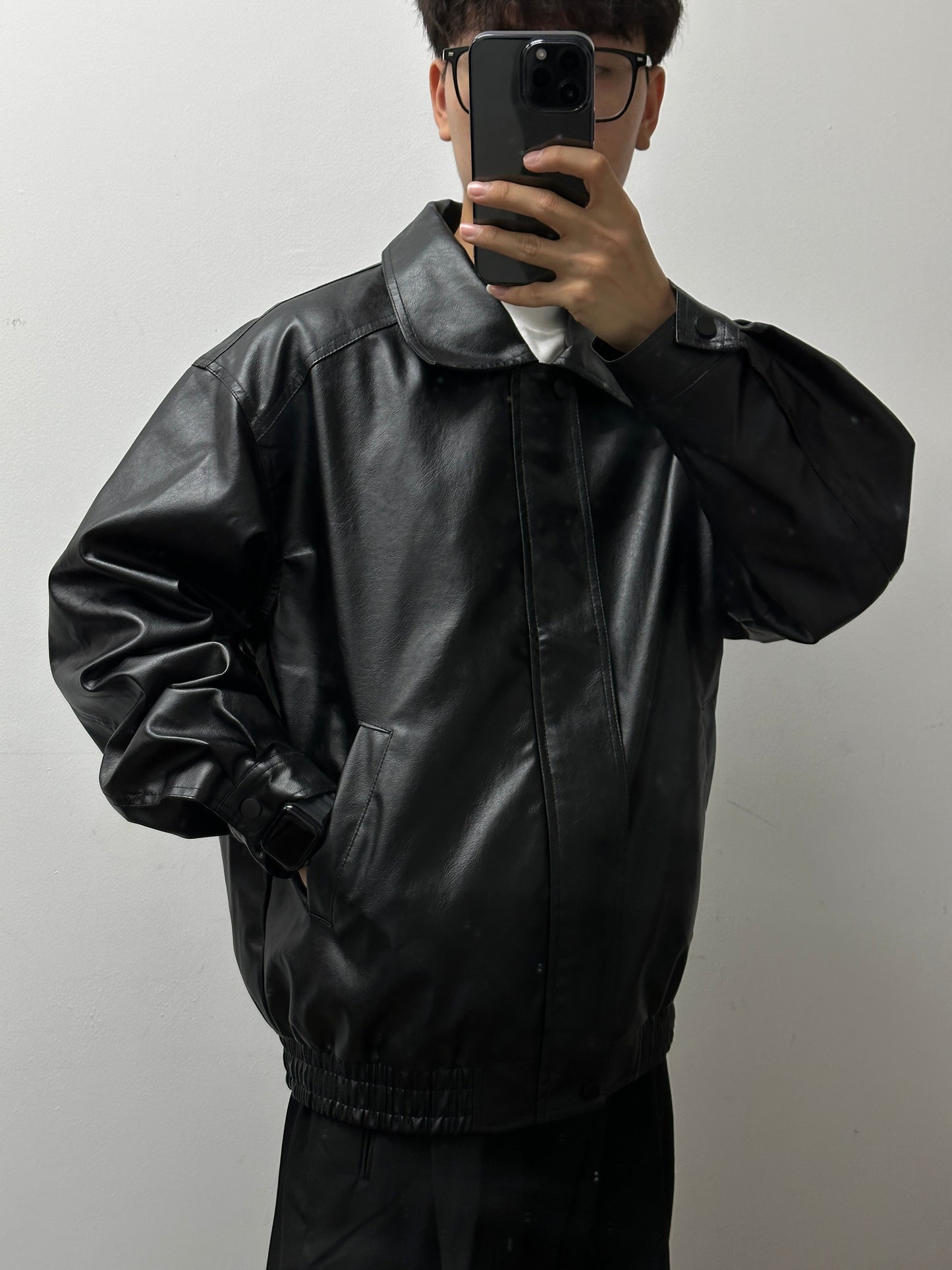 「現貨！」銷量超80件🔥Zip-up Leather Jacket拉鍊皮褸「人氣之選」「100%好評✨」