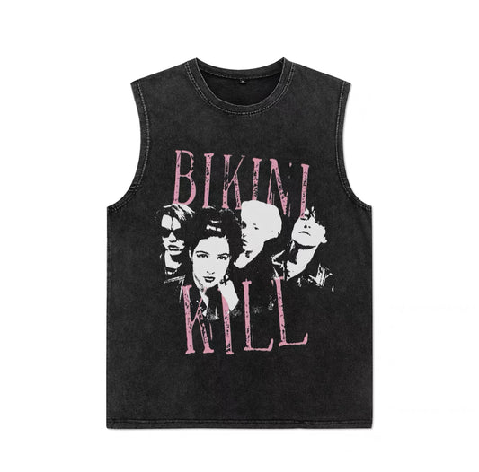 Washed Tank top-Kill