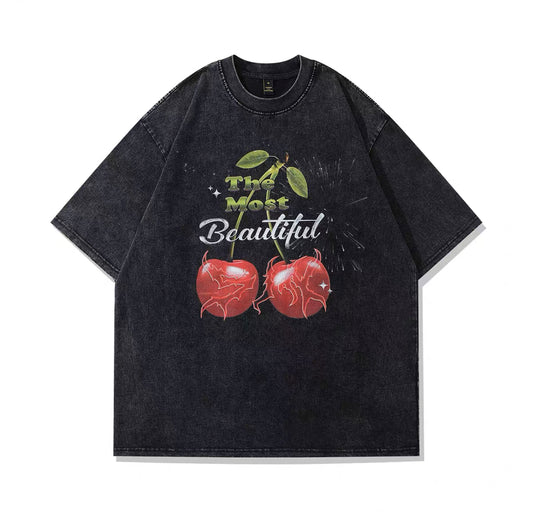 Vintage Washed Top-Cherry