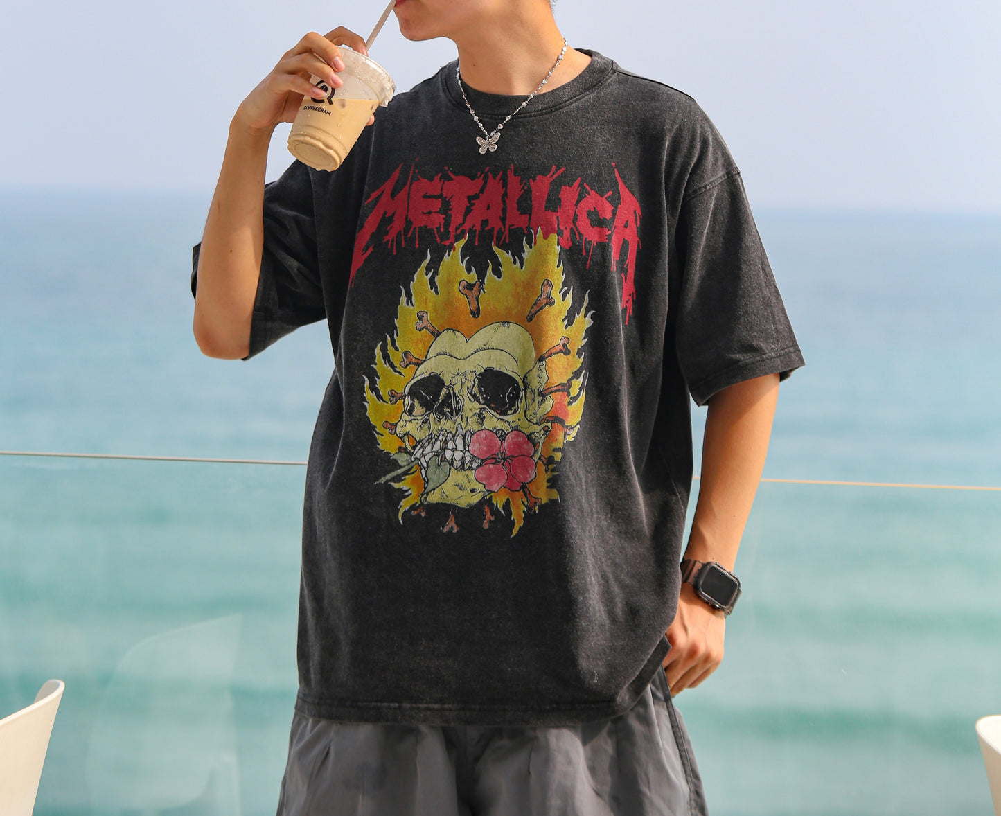 Vintage Washed Top-Metallica