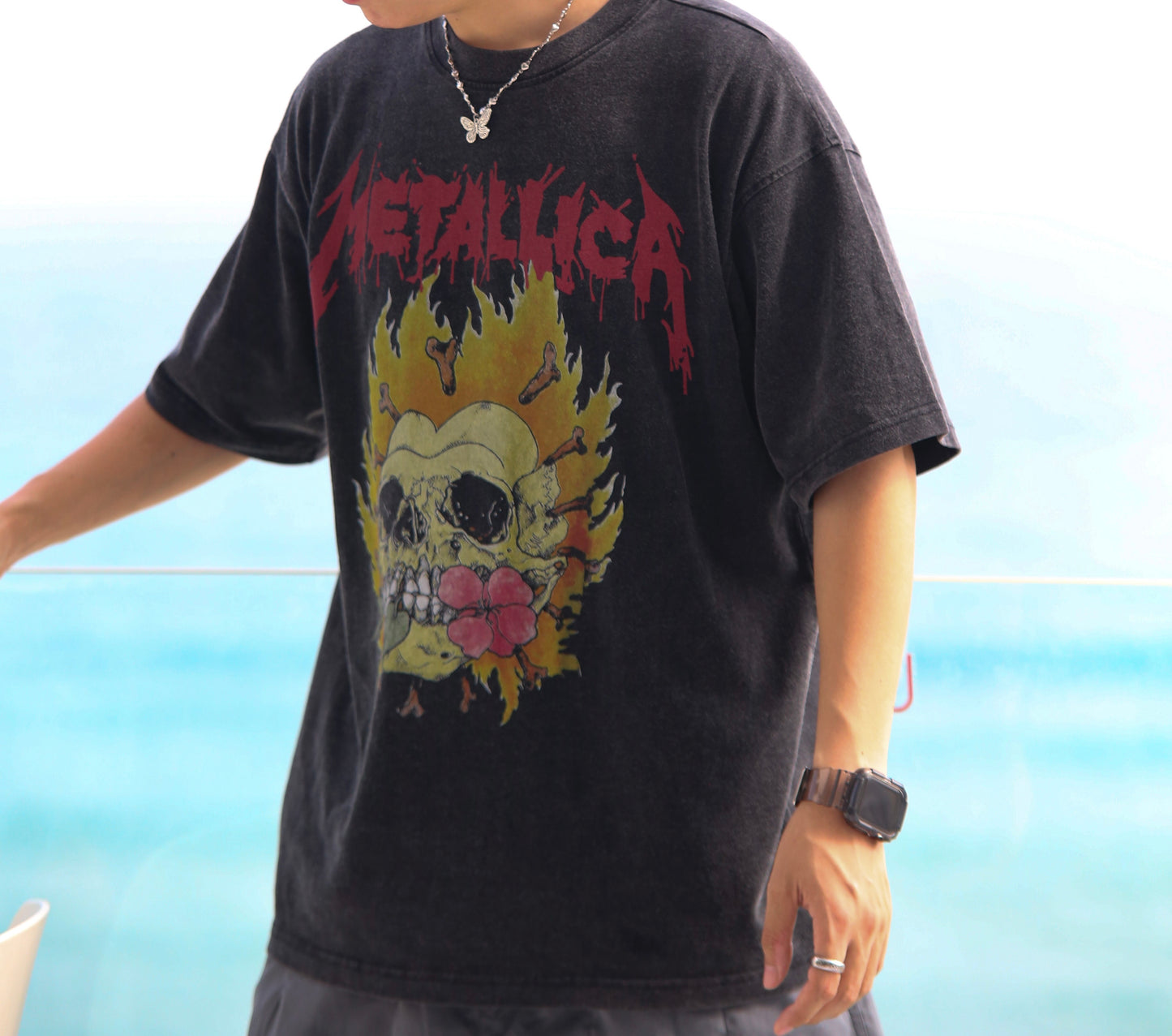 Vintage Washed Top-Metallica