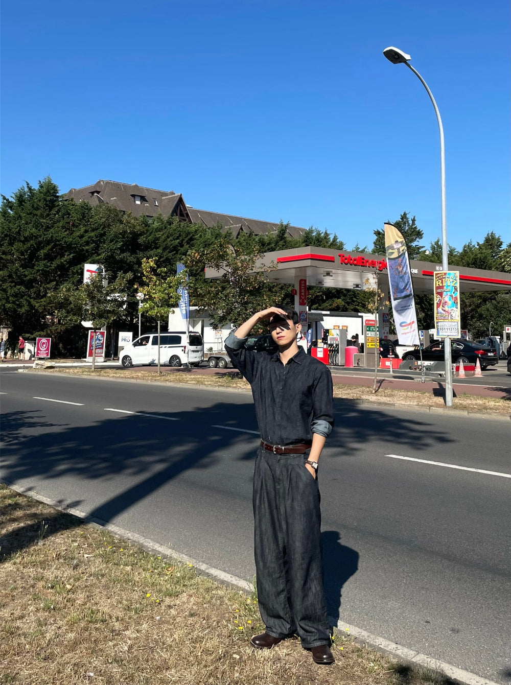 PREMIUM Set👑水洗牛仔長袖恤衫｜1色入