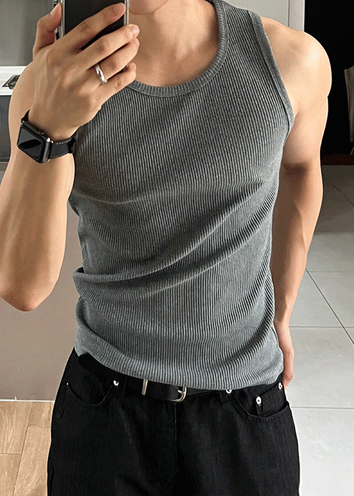 Gym Bro系列🏋️純色貼身彈性背心｜6色入