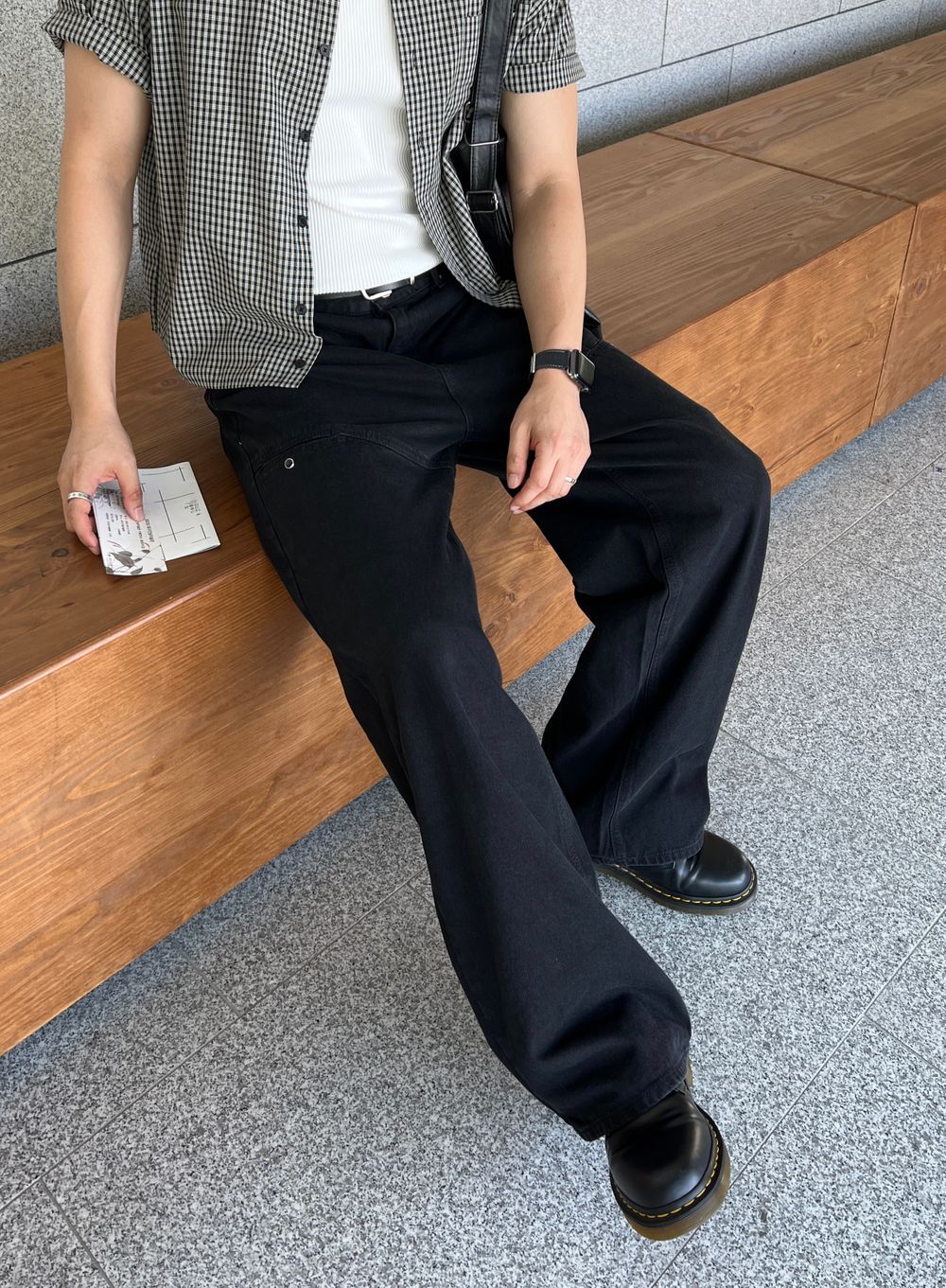 不壓身高！格仔短袖恤衫｜4色入