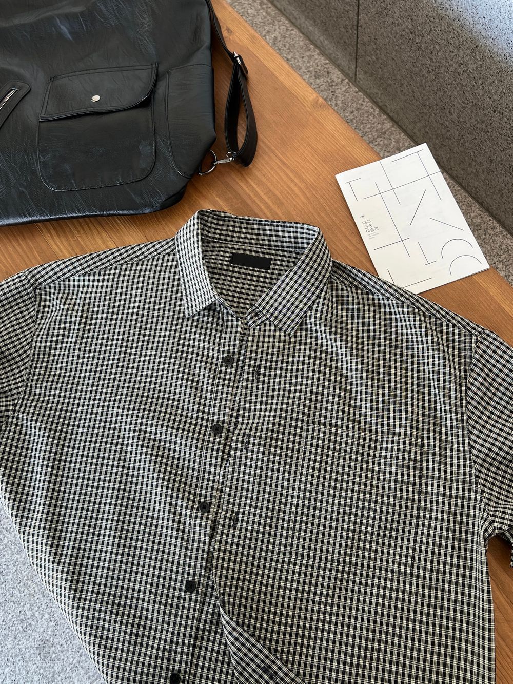 不壓身高！格仔短袖恤衫｜4色入