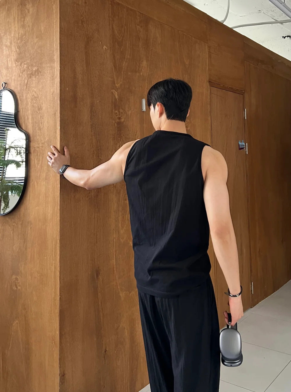 Gym Bro系列🏋️線條鈕扣坎肩背心｜3色入