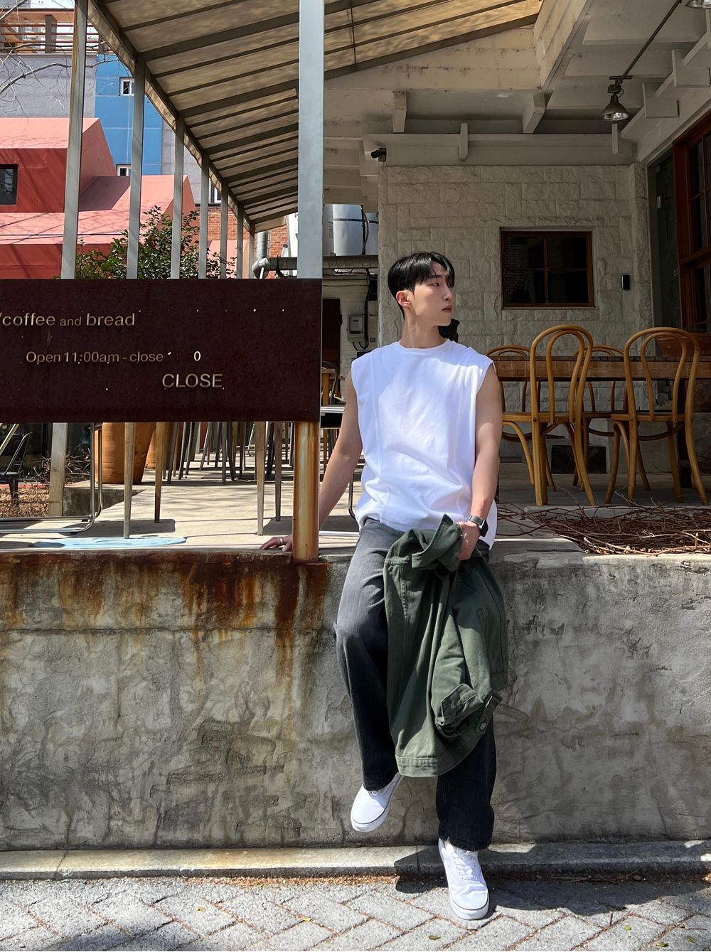 Gym Bro系列🏋️線條純色坎肩背心｜4色入