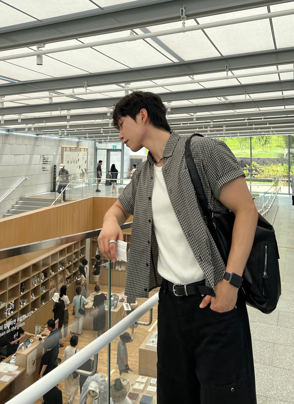 不壓身高！格仔短袖恤衫｜4色入