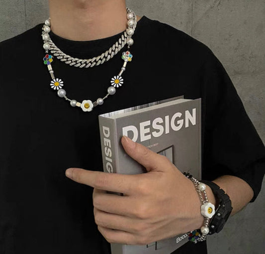 Helianthus annuus Necklace&Bracelet Set 頸鏈&手鏈套裝